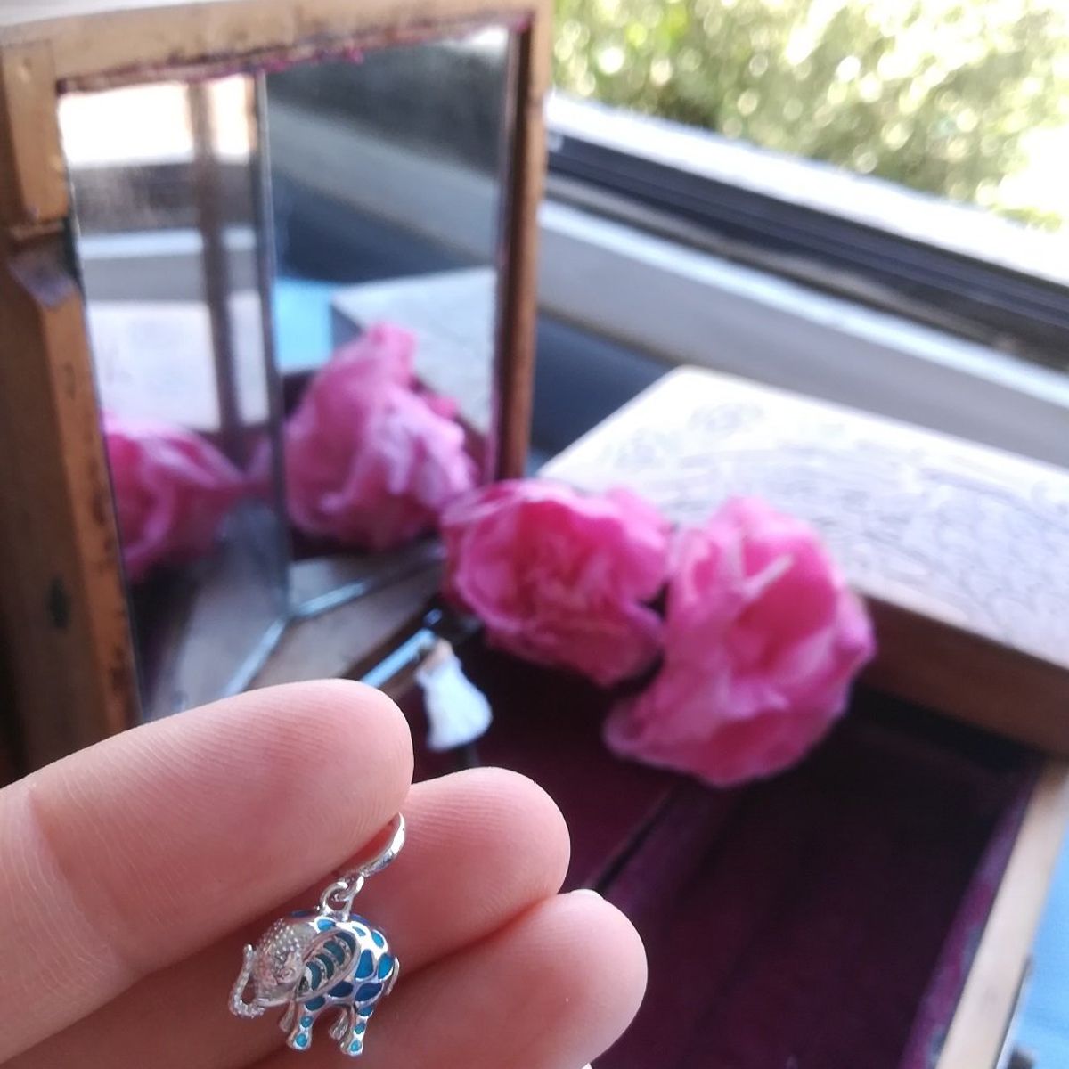 ELBAULDEJUMA - Charm dije abalorio para pulsera o colgante plata 925