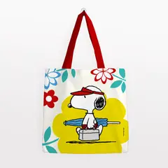 GENERICO - Bolsa Algodón Grande Snoopy de vacaciones