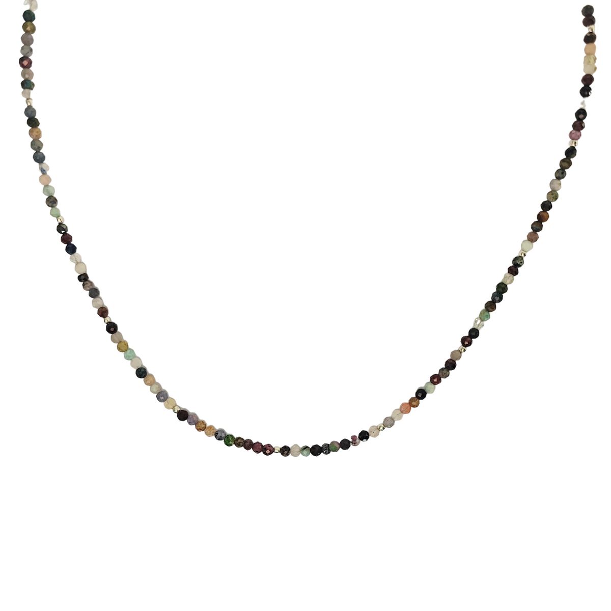 COGGIOLA - Collar Piedras Naturales Facetadas Plata Fina 925