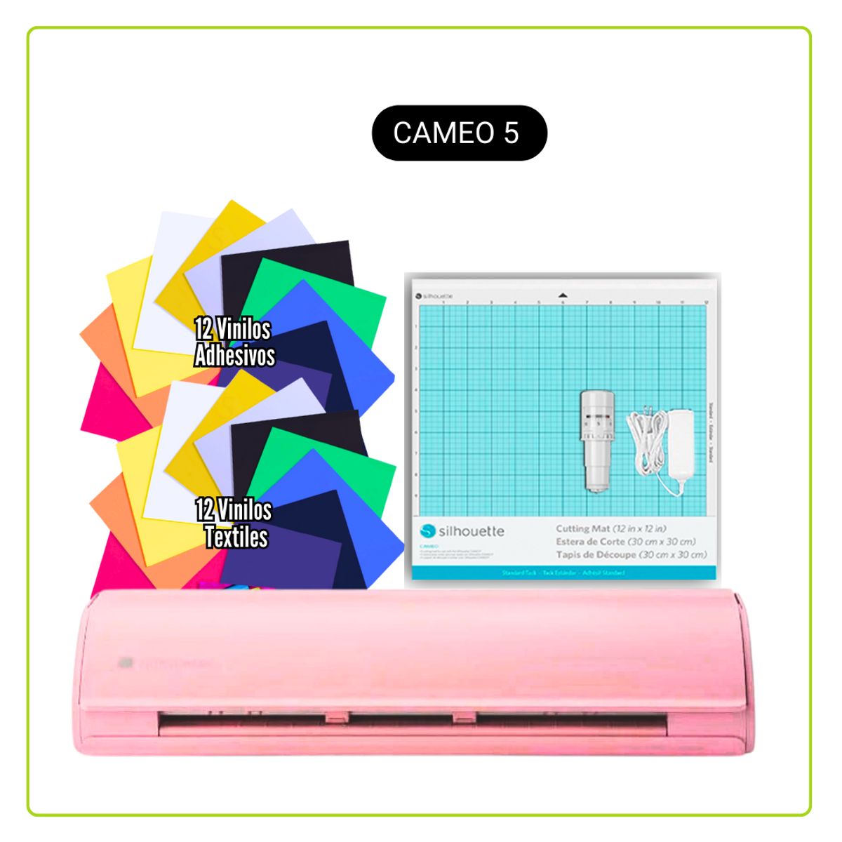 SILHOUETTE - Cameo 5 ROSADA Silhouette + Insumos