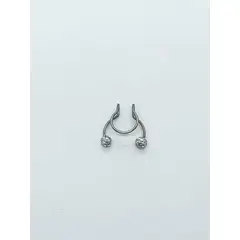 ELBAULDEJUMA - Piercing Sin Hoyos Sin Perforación Septum bola de fuego