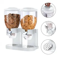 HOMESTAR - Dispensador Organizador Cereal Semillas Cocina 7L - Blanco