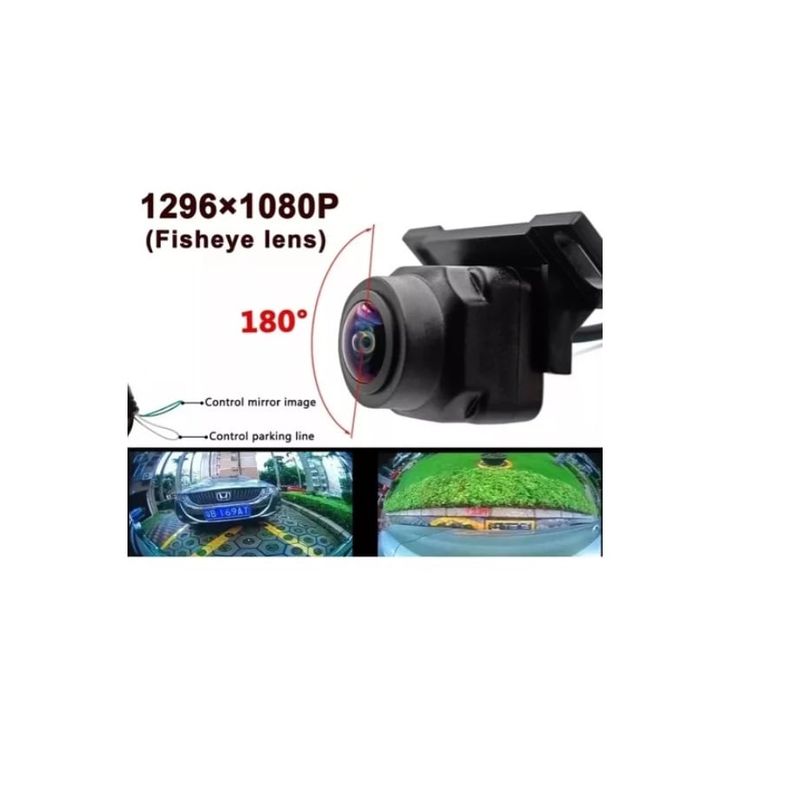 GENERICO - Camara De Retroceso Y Delantera Vision 180 Ojo Pez Nocturna