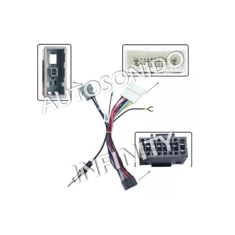 GENERICO - Arnes Conector Radio Y Punta De Antena Nissan Subaru 2010+