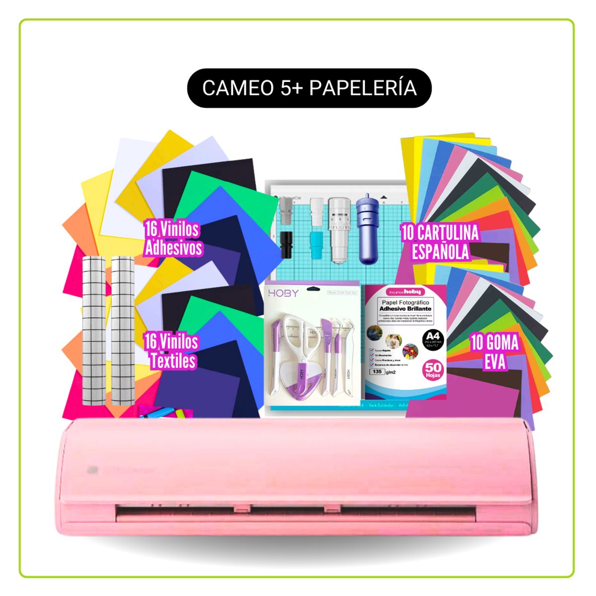 SILHOUETTE - Cameo 5 Rosada Full Papelería