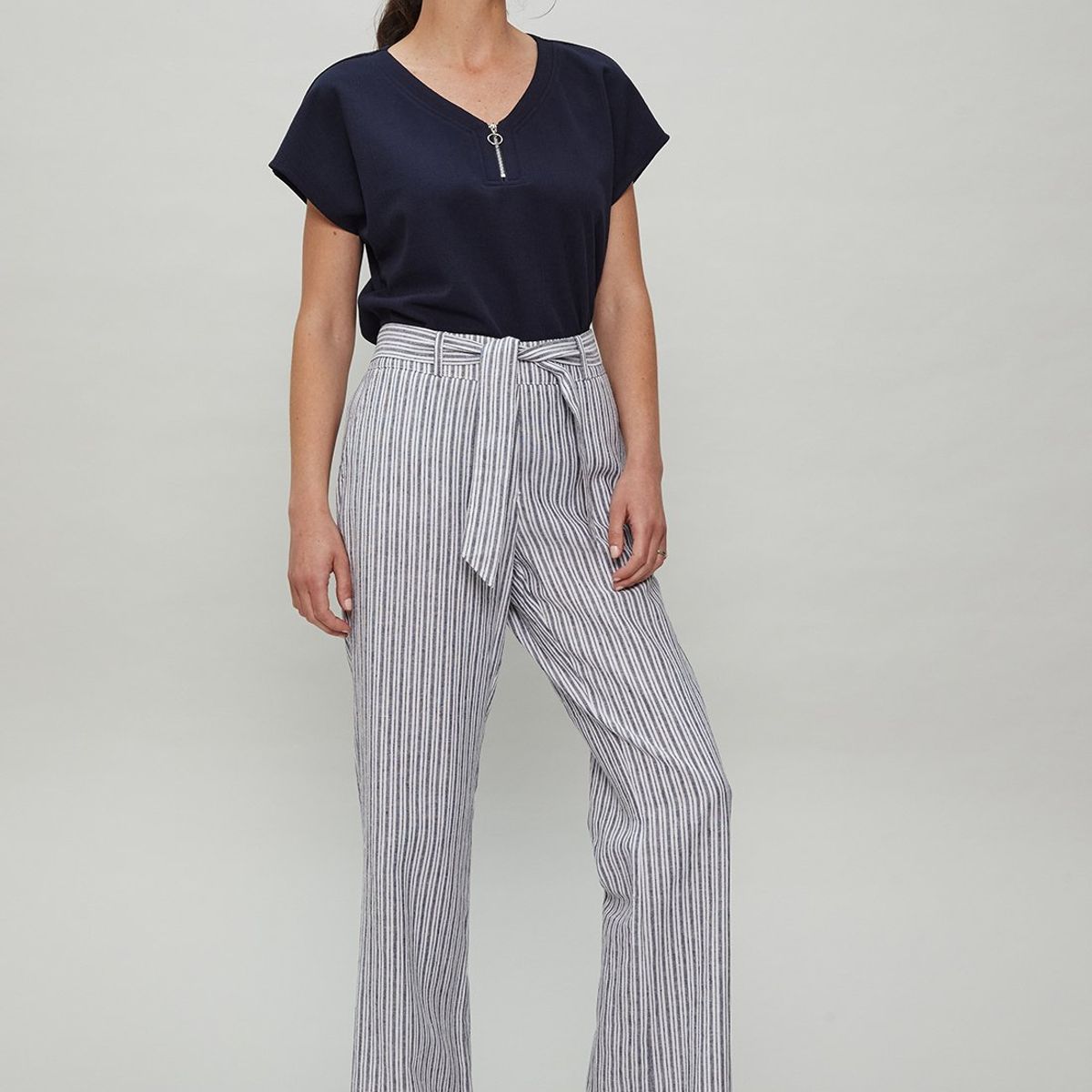 MA GRIFFE - Pantalon Crudo Mujer Magriffe
