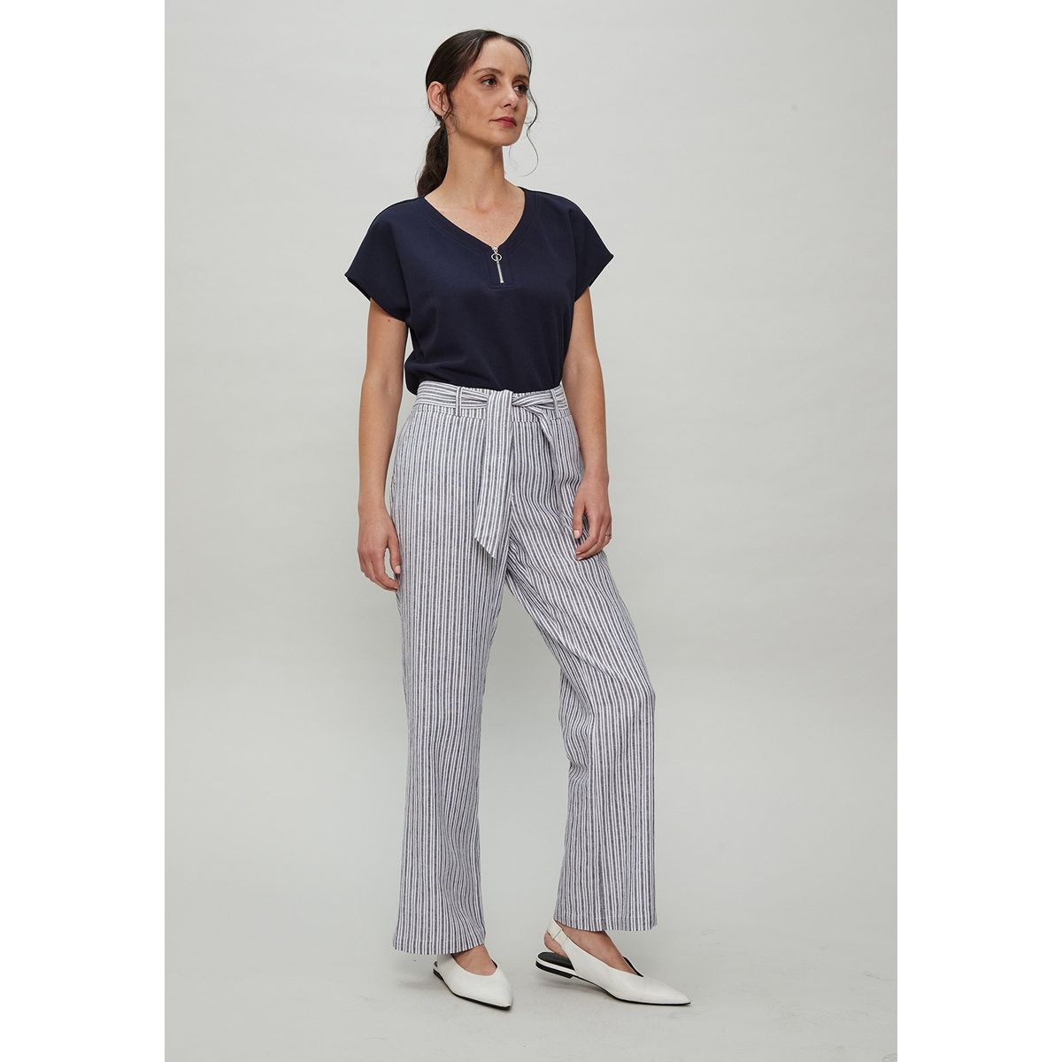MA GRIFFE - Pantalon Crudo Mujer Magriffe