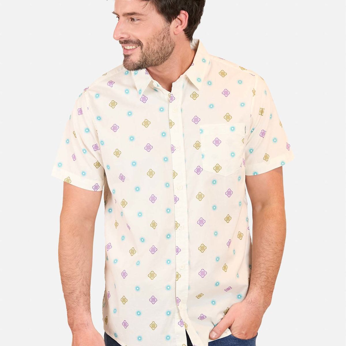 MAUI AND SONS - Camisa MC Naturay Multicolor Hombre Maui And Sons