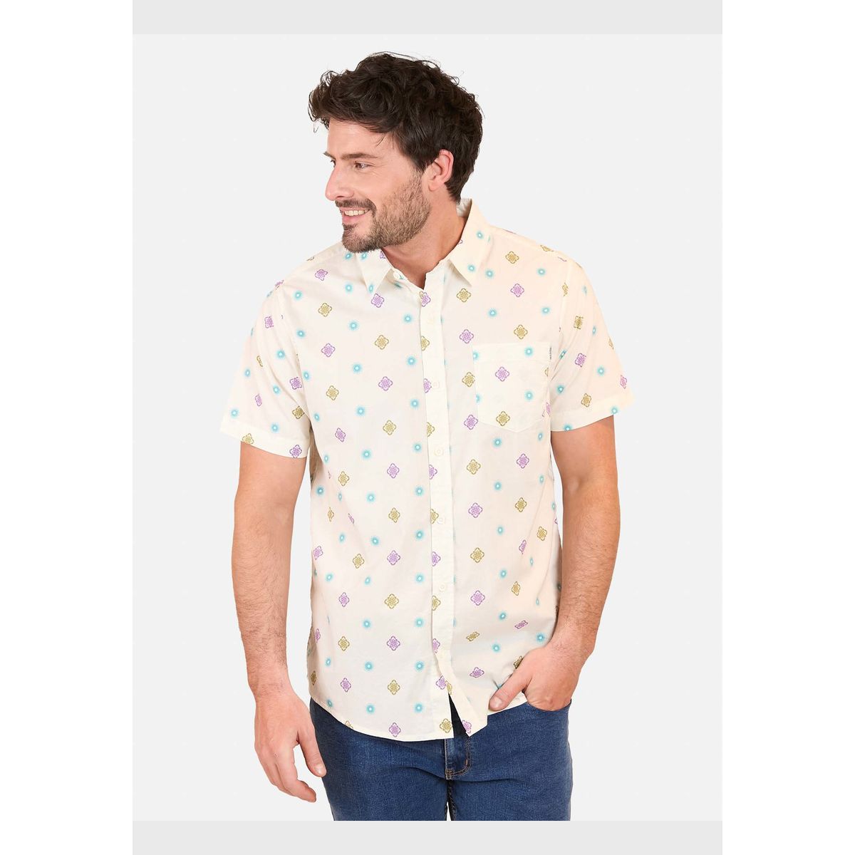 MAUI AND SONS - Camisa MC Naturay Multicolor Hombre Maui And Sons