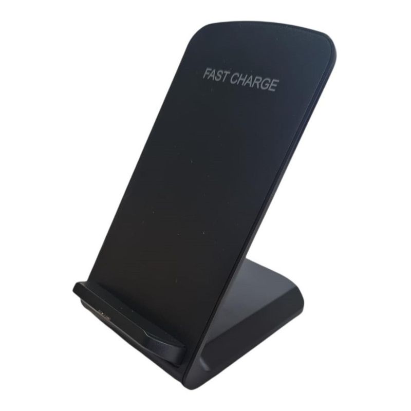 GENERICO - Cargador Inalambrico Para iPhone Samsung Qi Carga Rapida - Negro