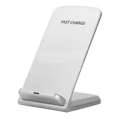 GENERICO - Cargador Inalambrico Para iPhone Samsung Qi Carga Rapida - Blanco