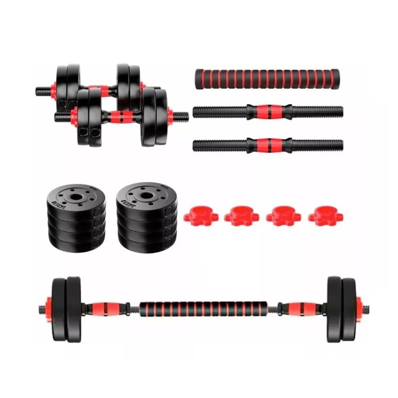 GENERICO - Set De Mancuernas Ajustable De 10kg Con Extensor De Pvc