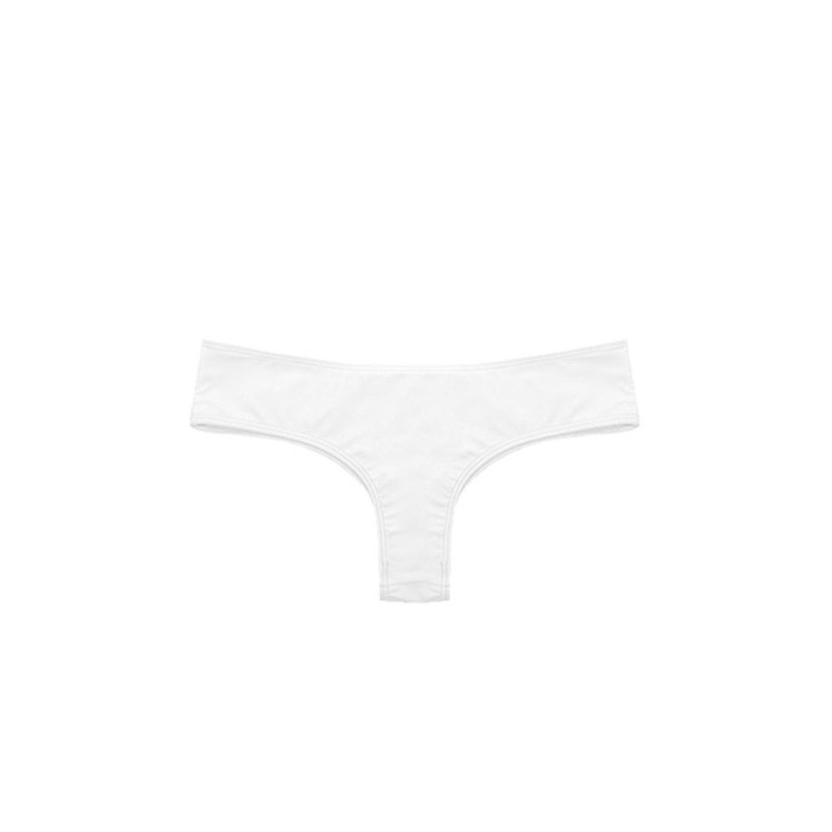 SAMIA - Bikini calzón culote tanga color blanco SAMIA