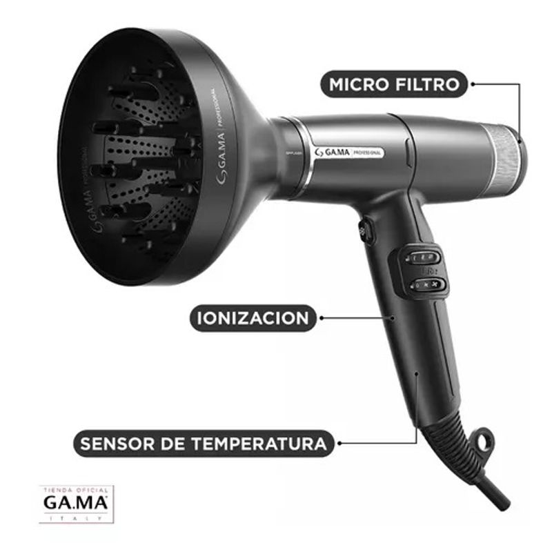 GAMA - Secador Gama IQ Lite Black - Ultra liviano