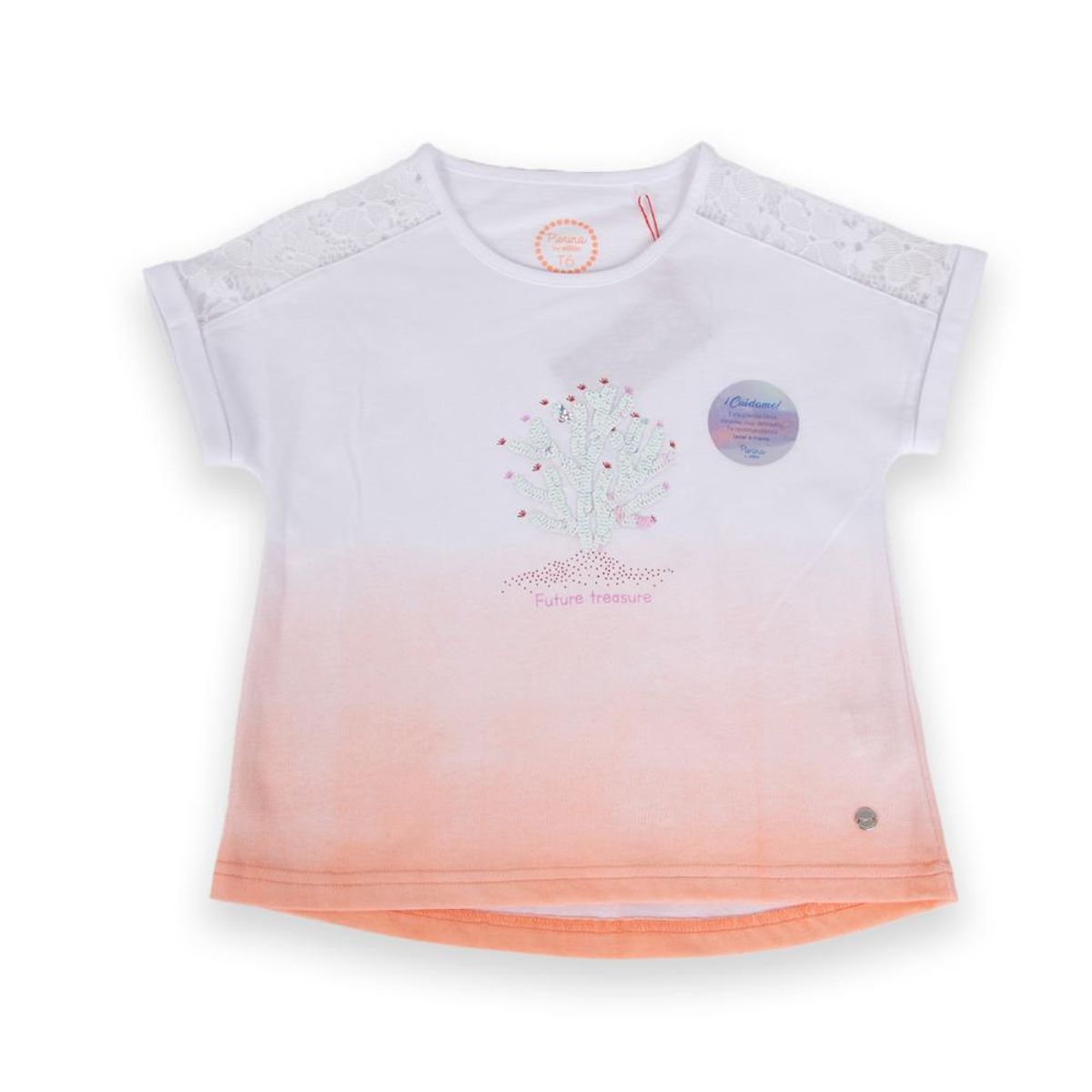 PILLIN - Polera Niña Durazno Pillin - Durazno