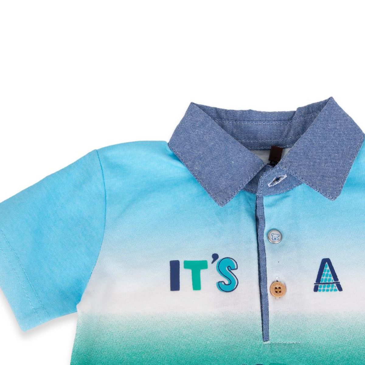 PILLIN - Polera Bebé niño Azul Pillin PILLIN