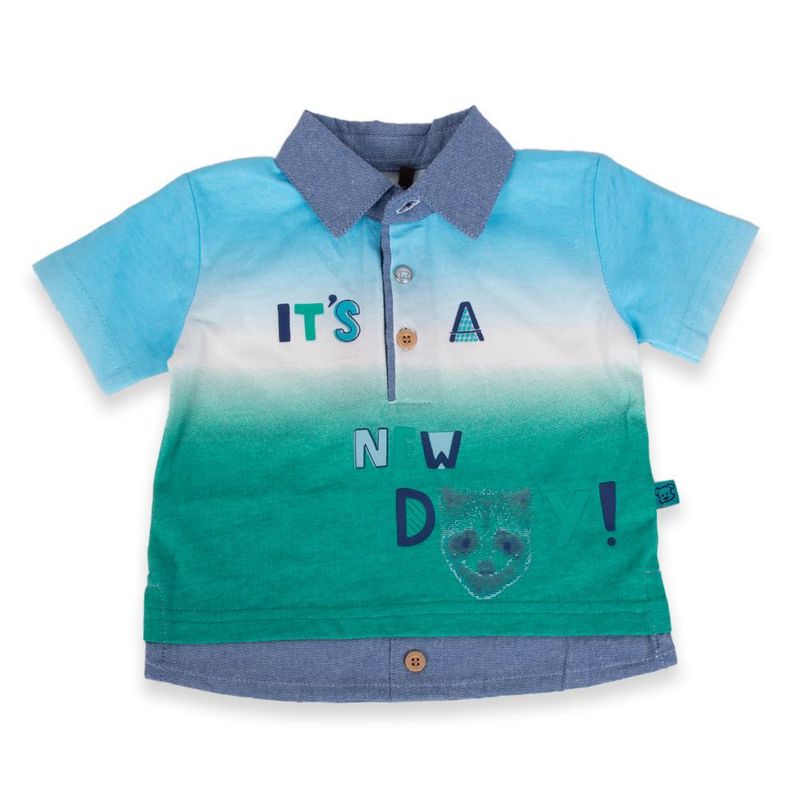 PILLIN - Polera Bebé niño Azul Pillin PILLIN