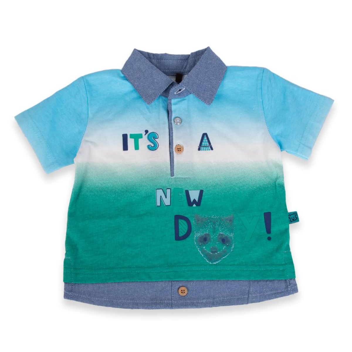 PILLIN - Polera Bebé niño Azul Pillin PILLIN