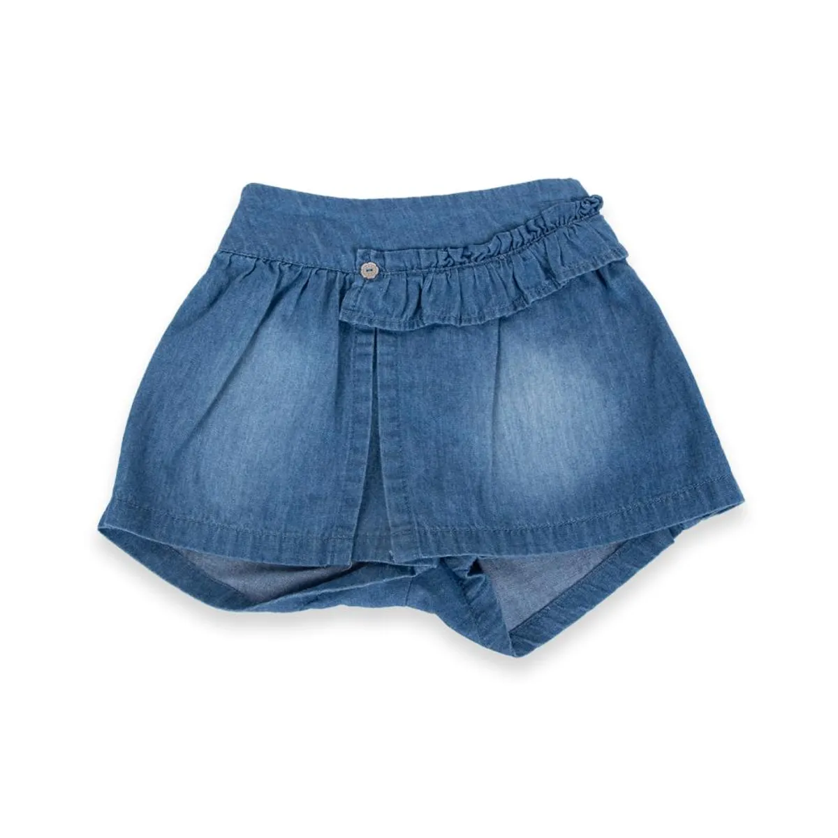 PILLIN - Short Bebé Niña Denim Pillin - Azul