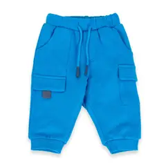 PILLIN - Pantalón Buzo Bebé niño Azul eléctrico