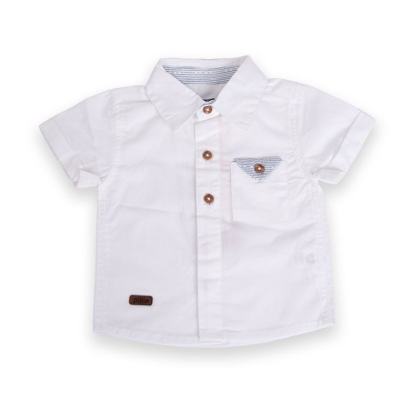 PILLIN - Camisa Bebé niño Blanco Pillin PILLIN