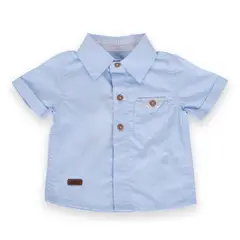 PILLIN - Camisa Bebé niño Celeste