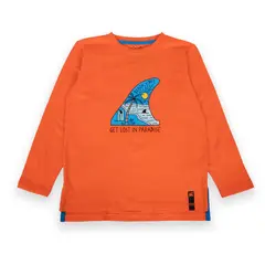 PILLIN - Polera Niño Naranja