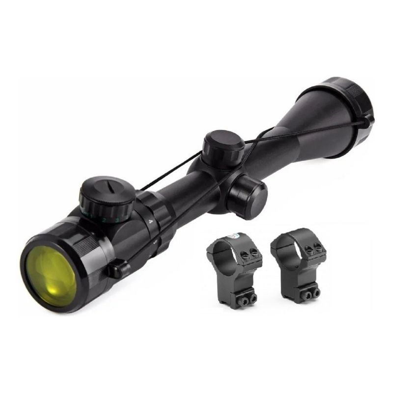 U BUY - Mira Telescopica Caza Iluminada 3-9x40 Riel 11mm