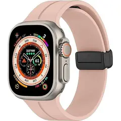 GENERICO - Correa Silicona Magnética Para Apple Watch Todos Los Modelos - Rosa