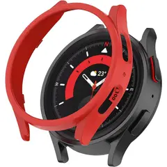 GENERICO - Protector Carcasa Para Samsung Galaxy Watch 5 40/44mm - Rojo