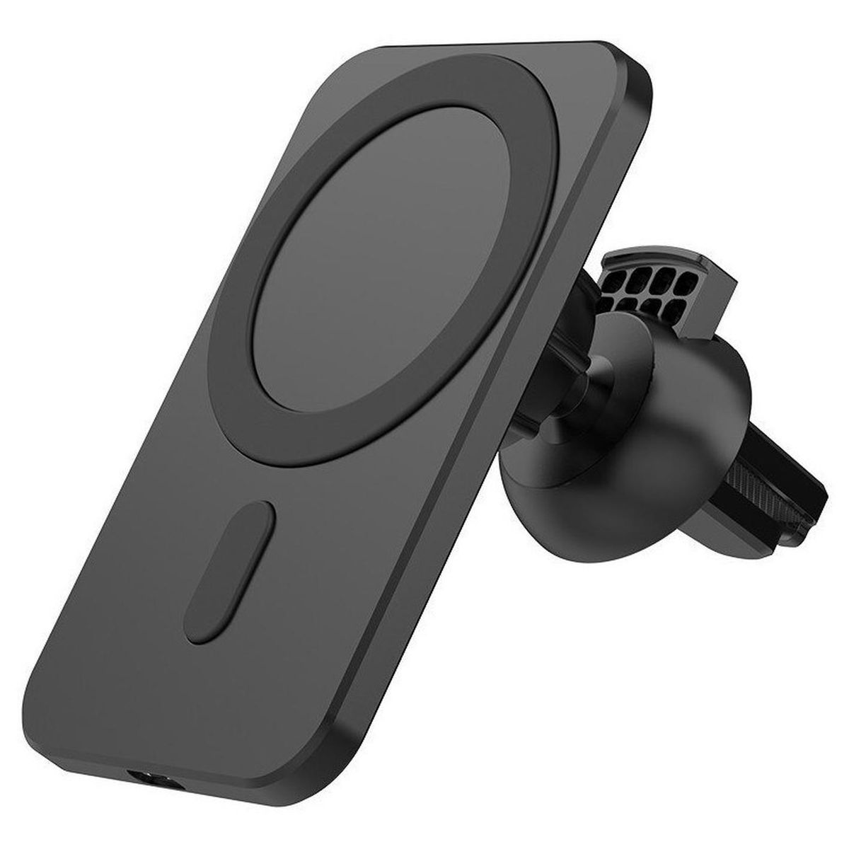 GENERICO - Soporte Celular Auto Para iPhone 12/13 Cargador Inalámbrico - Negro