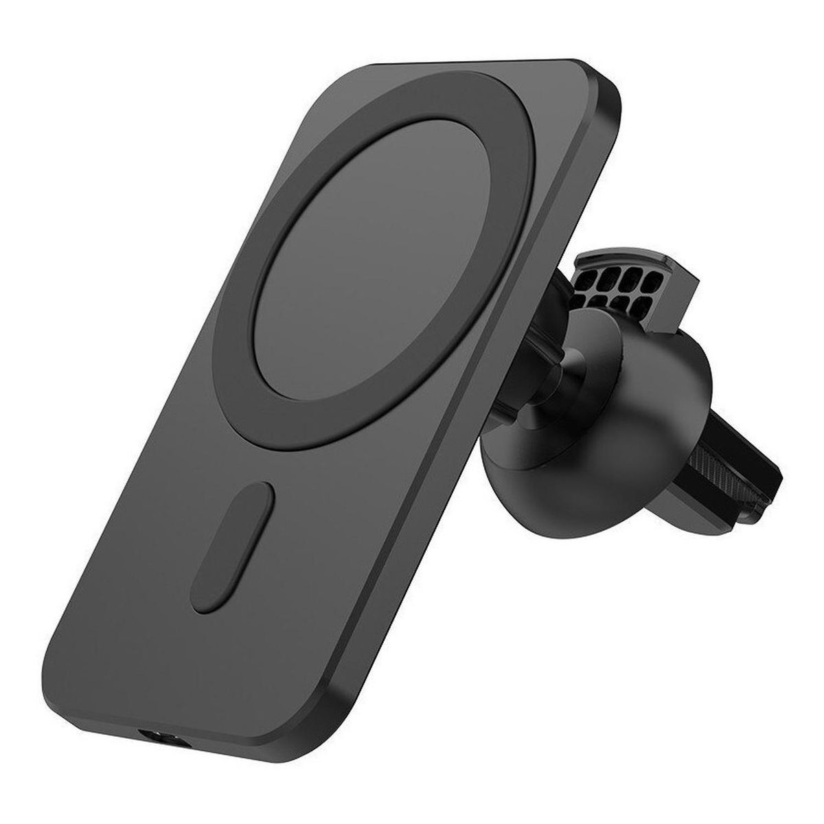 GENERICO - Soporte Celular Auto Para iPhone 12/13 Cargador Inalámbrico - Negro