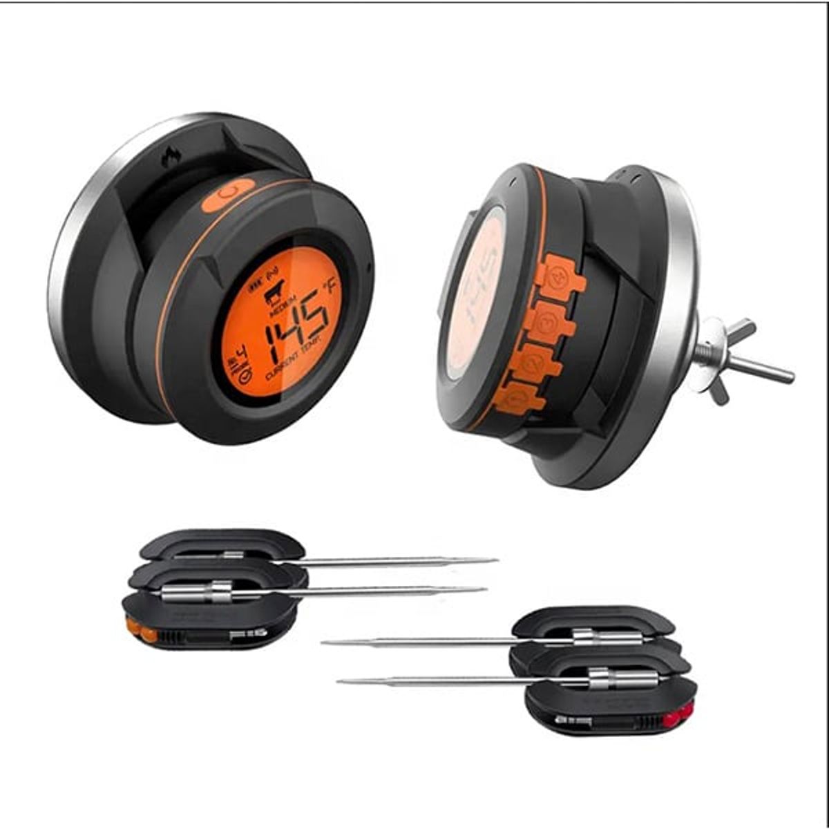 GENERICO - Termómetro Inalámbrico Para Parrillas Y Ahumadores