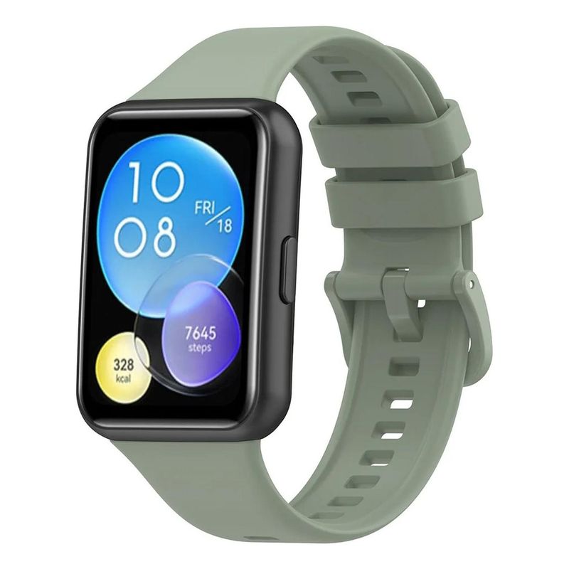 GENERICO - Correa De Silicona Para Huawei Watch Fit 2 - Verde claro
