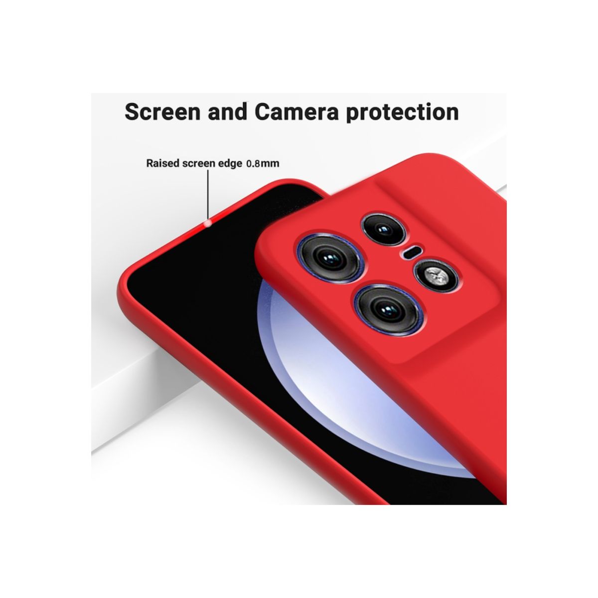 JOIGO - Carcasa Funda Para Motorola Edge 50 Pro Goma Verde