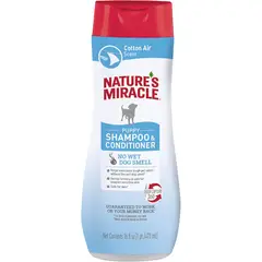 NATURE'S MIRACLE - Shampoo para perro cachorro Brisas algodón 473ml
