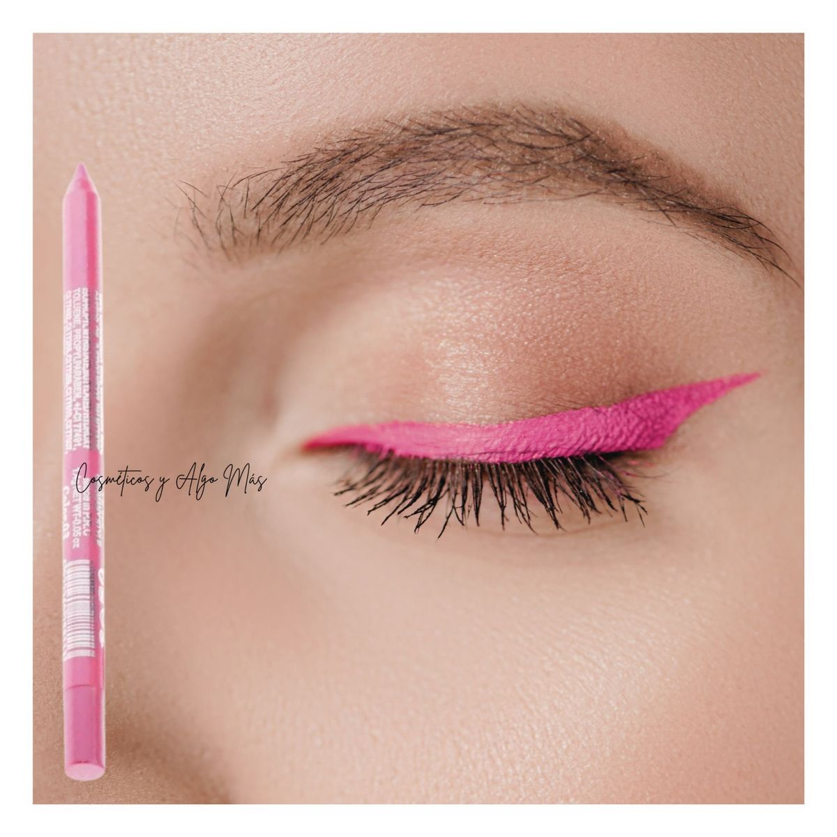 GENERICO - Lapiz delineador de ojos textura en gel color rosado