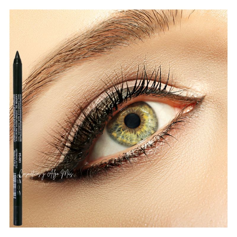 GENERICO - Lapiz delineador de ojos textura en gel color negro