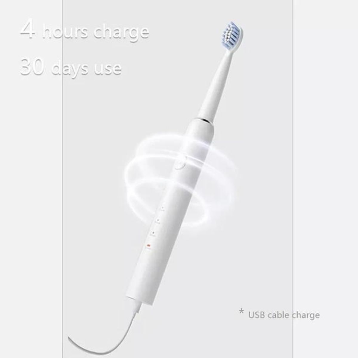 GENERICO - Cepillo Dientes Eléctrico Recargable Usb Limpieza ROSA