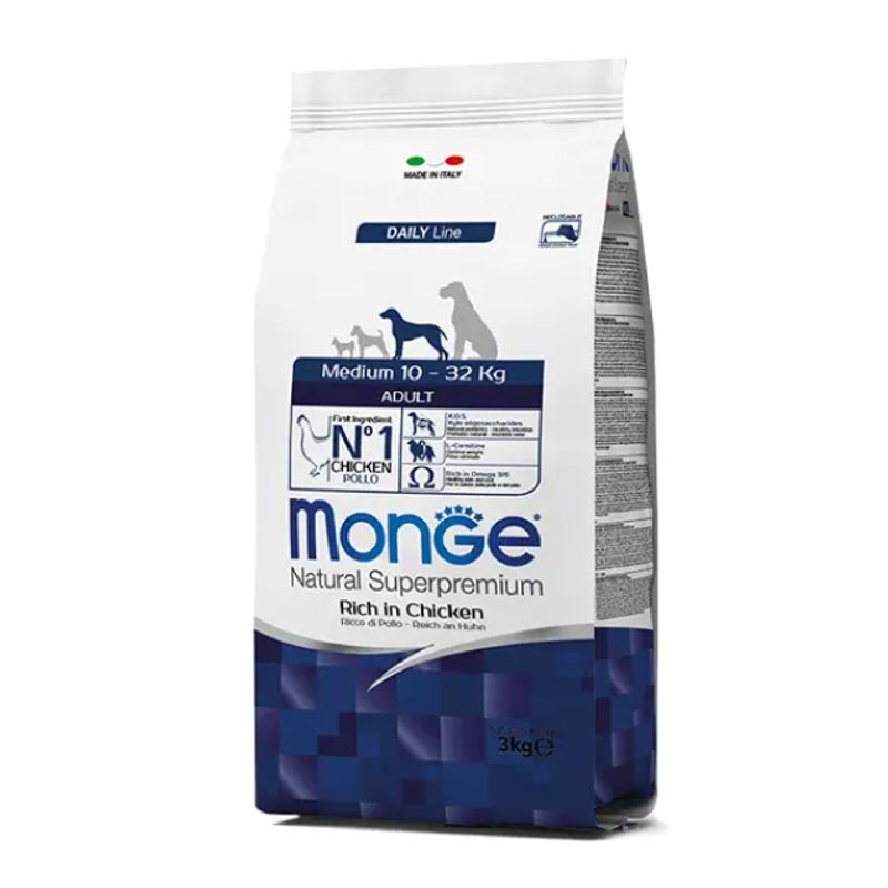 MONGE - Monge Alimento Perro Medium Adulto Pollo 12Kg
