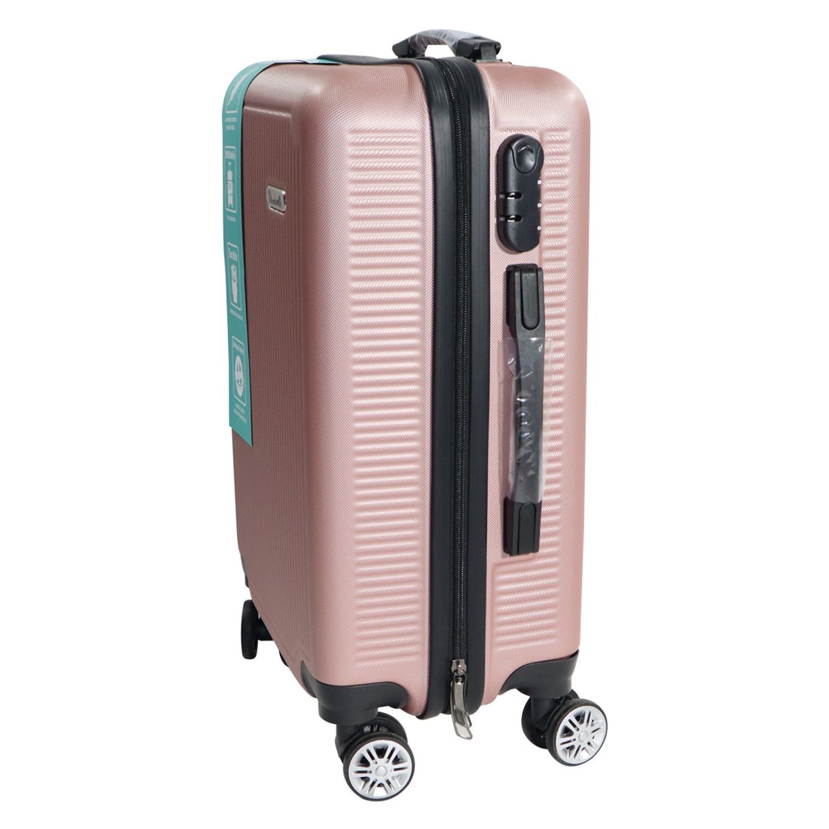 DINASTELLA - Maleta de Viaje Ruedas 360 y candado 21L Rigida ABS Danicolle Dorada