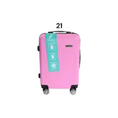 DINASTELLA - Maleta de Viaje Ruedas 360 y candado 21L Rigida ABS Danicolle Rosada