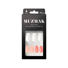 MUZMAK - - Uñas Press On Yoghurt Syrup Coffin 36 U