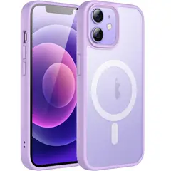 GENERICO - Carcasa Para iPhone 11 Mate Traslucida Magnética Lila