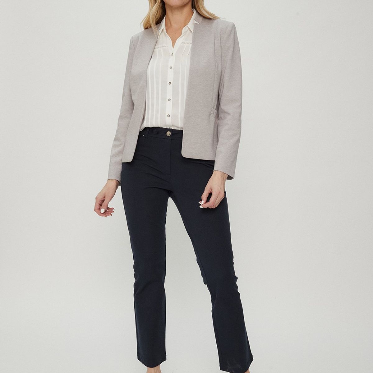 MA GRIFFE - Blazer Gris Mujer Magriffe