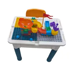 GENERICO - Mesa de Juego para Niños con Silla y Bloques