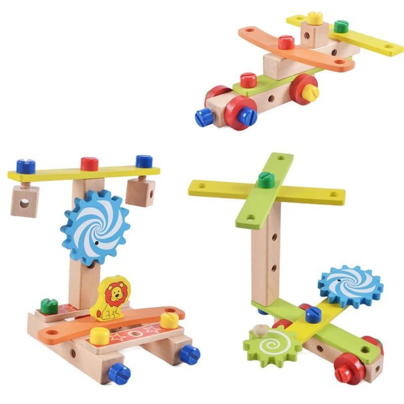 GENERICO - Silla Montessori de Madera con Tornillos Infantil