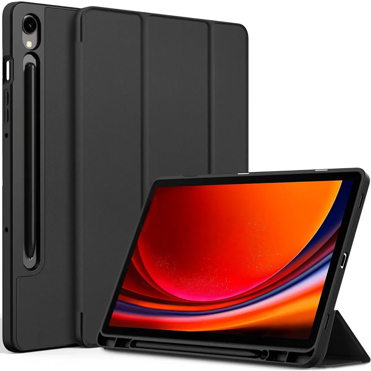 GENERICO - Carcasa Funda Para Samsung Galaxy Tab S10 Fe / S9 Fe 11 Negro