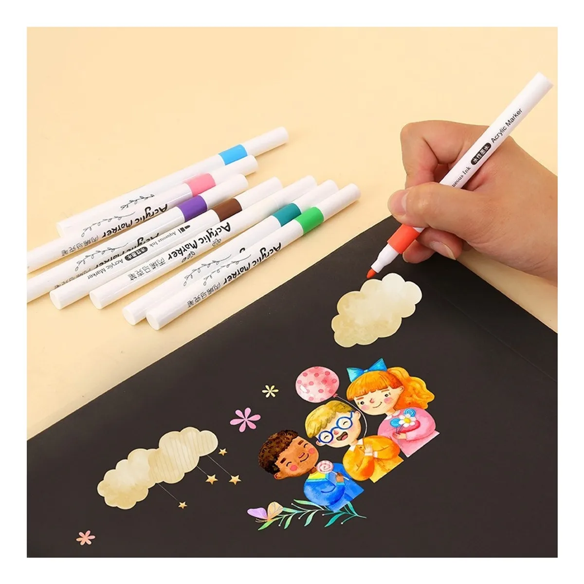 ZG STORE - Lápices Acrílicos Marcadores 60 Colores Acrylic Paint Marker