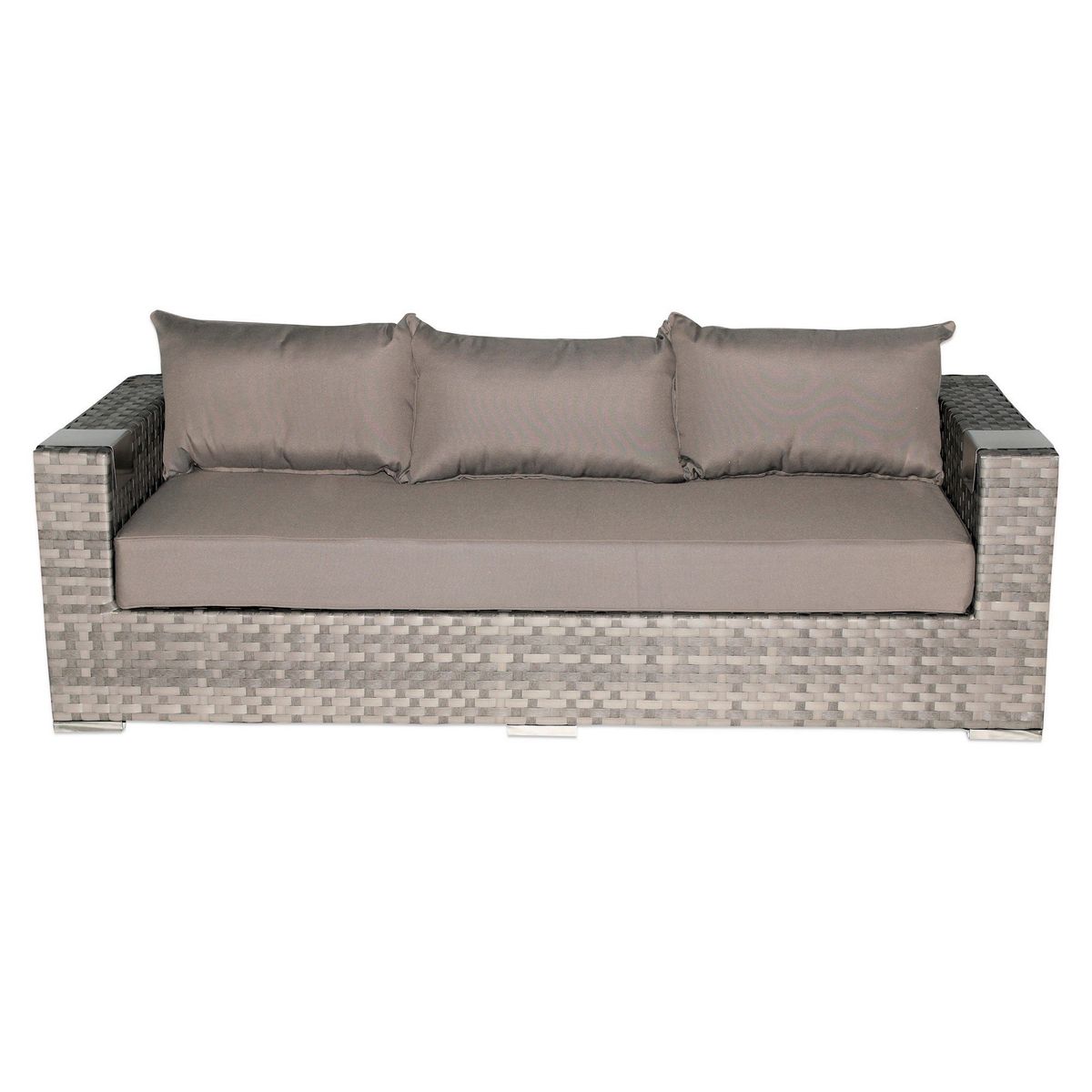 MUEBLES LA TERRAZA - Set Muebles Terraza 322 Gris PVC